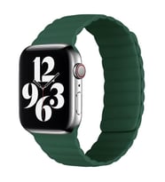 Apple Watch 44/45/46/49mm Kordon Renkli Strap Deri Loop Kordon 2/3/4/5/6/se/7/8/ (Yeşil)