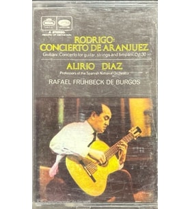 (Plak Değildir KASET tir) Aliro Diaz Rodrigo: Concierto Aranjuez Kaset