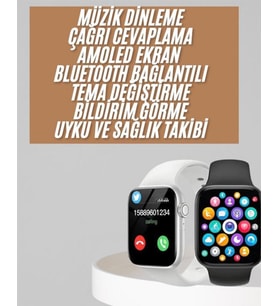 1.83 İnç Akıllı Saat Android ve İOS Uyumlu Çağrı Cevaplayabilen Adımsayar GPS Takibi