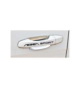 Fiat Egea Sport İçin Uyumlu Aksesuar Kapı Kolu Sticker Set 8 Adet 10*1,5 Cm