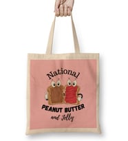 National Peanut Butter and Jelly Day Bez Çanta Uzun Saplı