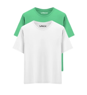 Erkek 2 Li Paket %100 Pamuk Oversize Tişört Basic Bisiklet Yaka Kısa Kollu T-Shirt