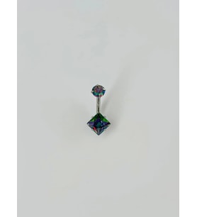 Mistik Topaz Taşlı Göbek Piercing - Pg0019