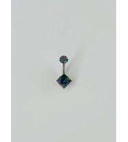Mistik Topaz Taşlı Göbek Piercing - Pg0019