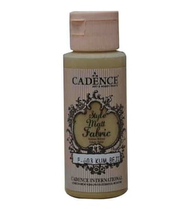 Cadence Style Matt Fabric Kumaş Boyası F-603 Kum Beji 