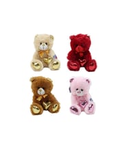 62500 Parlak Kalpli Peluş Ayı 30 Cm (Çok Renkli)