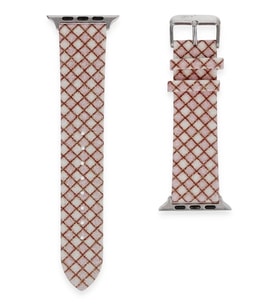 Newface Apple Watch 38mm Karo Motif Kordon - Pembe