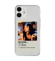 Iphone 12 Uyumlu Pulp Fiction Minimalist Poster Desenli Şeffaf Telefon Kılıfı