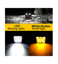 2 Adet X Angel 180W 12-24 Volt Kare Spot Far Oto Çalışma Lambası ATV Kamyon Tır Traktör Offroad