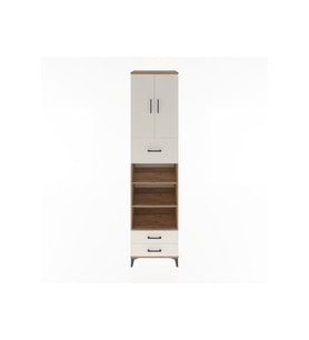 Hyperion Dolap 5 Raflı 3 Çekmeceli 2 Kapaklı 60x44x243 Çam-Aytaşı