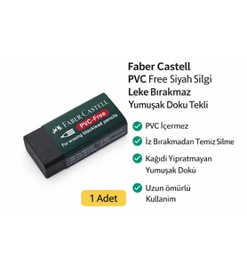 No.30 Pvc Free Siyah Silgi 1 Adet Leke Bırakmaz Yumuşak Doku