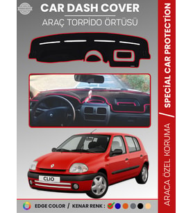 RENAULT CLIO 2 AIRBAGSIZ (2001-2012) Torpido Örtüsü Ön Göğüs Koruma Torpido Koruma Araca Özel