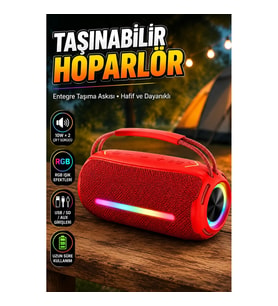 IPX6 Su Geçirmez Bluetooth Hoparlör 20W Stereo Çift Sürücü USB SD AUX Destekli