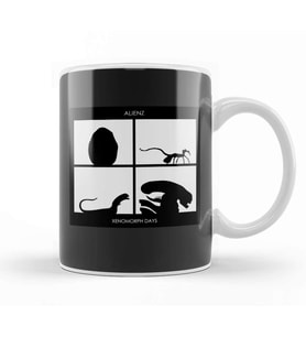 Xenomorph Days Gorlliaz Album Alien Kupa Bardak Porselen