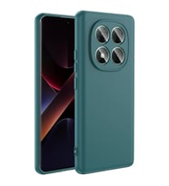 Xiaomi Poco X7 Kılıf Mara Lansman İç Yüzeyi Kadife Kılıf (Koyu Yeşil)