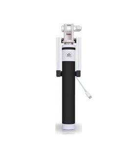Winex SR342 Katlanabilir Type-C Girişli Selfie Stick Çubuğu Siyah