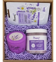 B_candles Hediye seti lavanta kokulu mum set Mor paket büyük