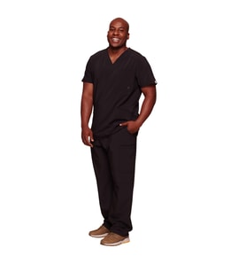 Cherokee Infinity CKE900A-CKE200A Medikal Giyim Doktor Scrubs Cerrahi Takım Likralı Hastane Üniforması (Siyah)