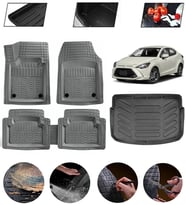 Toyota Yaris 2013-2020 Uyumlu Paspas Araca Özel Bagaj Havuzu MBS Gri