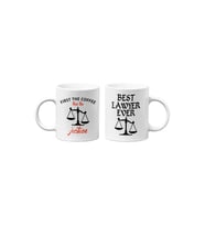 Avukat/Lawyer Hukukçu Temalı Hediyelik İkili Beyaz Seramik Kupa Seti-1-İKİLİ