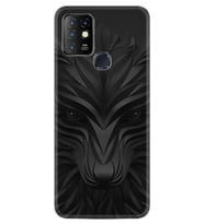 Infınıx Hot 10 Kılıf Resimli Silikon Kılıf Black Fox 1325