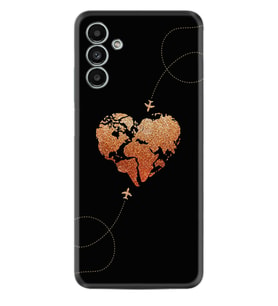 Samsung A23 A31 A32 A50 A51 A52 A53 A70 Kılıf Desenli Silikon Plane Heart 1721