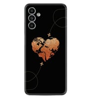 Samsung A23 A31 A32 A50 A51 A52 A53 A70 Kılıf Desenli Silikon Plane Heart 1721