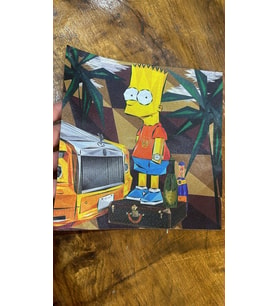 22X22 CM SİMPSON ARMA DİKİŞ GİYİM AKSESUARI ARMA APLİKE