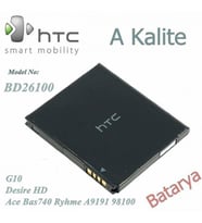 HTC Desire HD G10 Ace Bas740 Ryhme A9191 98100 BD26100 Uyumlu Batarya