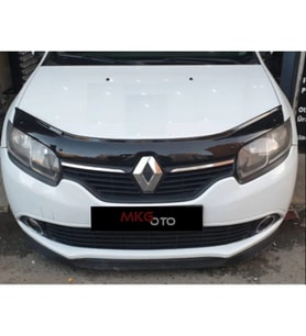 Renault Symbol 2013 ve üzeri  Ön Kaput Koruyucu Rüzgarlığı Piano Black 3.2 mm Kalın Plastik