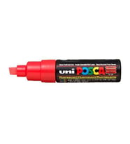 Uni Posca PC-8K Boyama Markörü 8 mm Kesik Uç FLORESAN KIRMIZI 