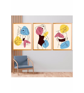 Modern Ahşap Çerçeve Tablo 003