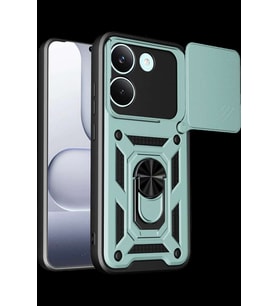 Poco X8 Pro Pars Lens Yüzüklü Silikon - Yeşil