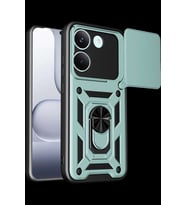Poco X8 Pro Pars Lens Yüzüklü Silikon - Yeşil