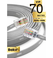 MN202F Telefon hat Kablosu 70 metre/Bakır Tel-Diş Mekan/Kutu–Modem DSL Adsl Vdsl kablosu/4'LÜ-FLAT