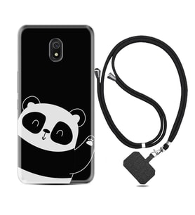 Xiaomi Redmi 8A 8 Pro 9C 9T 10C 11T Pro Kılıf Boyun Askılı Silikon Bay Bay Panda 1784