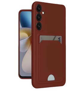 Galaxy A16 5G Kılıf Kelvin Kartvizitli Silikon - Bordo