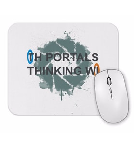 Portals Thinking With Portals Mouse Pad