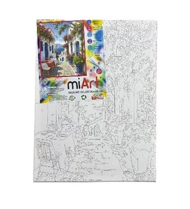 MİART MSB30427 30X40 SAYILARLA BOYAMA TUVAL - AKDENİZ EVLERİ