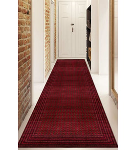 Dijital Baskılı Kaymaz Taban Yıkanabilir Modern Yolluk Ve Koridor Halısı NDU-HT-645 (Bordo)