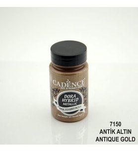 Cadence Dora Hybrid Metallic For Multisurfaces Her Yüzey İçin Akrilik Boya 90 ml. 7150 ANTİK ALTIN 