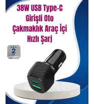Power Delivery Destekli 38w Araç Tipi Hızlı Şarj Cihazı