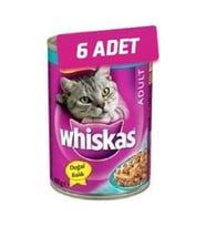 Whiskas 6 Adet - Whiskas Ton Balikli Yetişkin Kedi Konservesi 400 gr