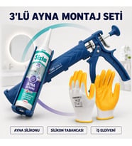 Sista Neutral Silikon (Ayna Silikonu-Beyaz) 280 ml Ayna Montaj Seti