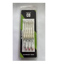 Caretta C8 10cm 10gr 5+3 Silikon Yem Silver Pearl