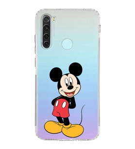 Xiaomi Redmi Note 8  Kamera Korumalı Kapak Mickey Mouse Tasarımlı Şeffaf  Kılıf