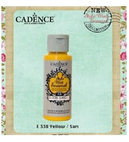 Cadence Style Matt Enamel Cam & Porselen Boyası 59 ml. E-338 Sarı 