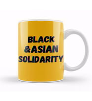 Black Asian Solidarity Black History Month Blm Black Lives Matter Kupa Bardak Porselen