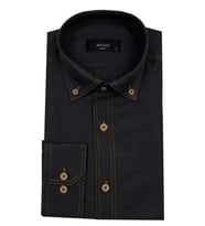 Erkek Slim Fit Gömlek Bgl-st00122 (Füme)