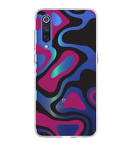 Xiaomi Mi 9 Uyumlu Kapak Renkli Desen Tasarımlı Şeffaf Silikon Kılıf